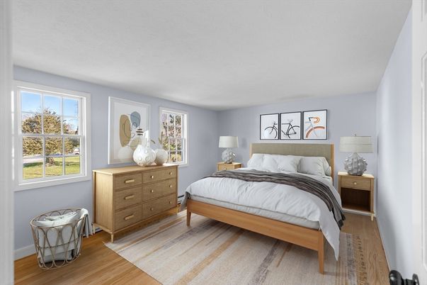 Bedroom, Interior, Wood Texture Flooring