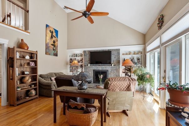 Fireplace, Interior, Living room, Wood Texture Flooring