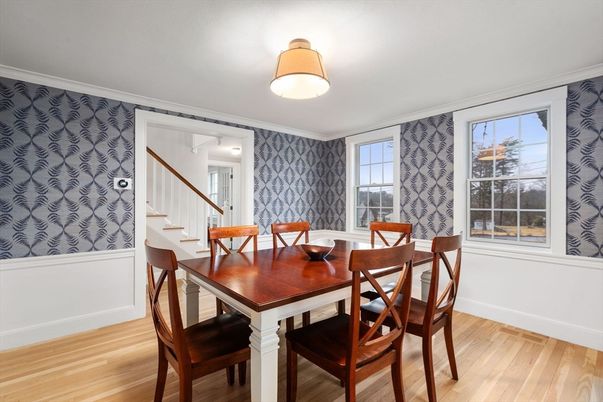 Dining room, Interior, Wood Texture Flooring