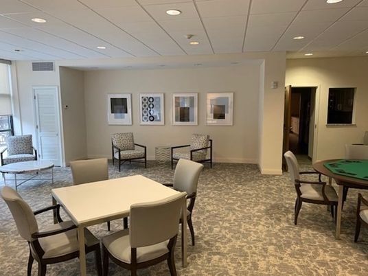 Dining room, Game Room, Interior, Recessed Lighting