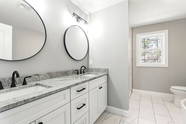 Bathroom, Dual Sink Vanities, Interior, Marble