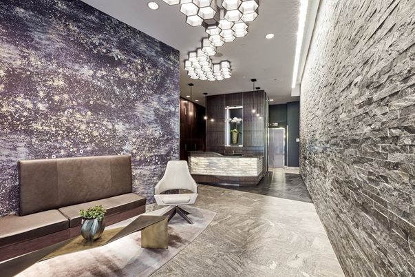 Interior, Pendant Lights, Recessed Lighting, Stone Walls