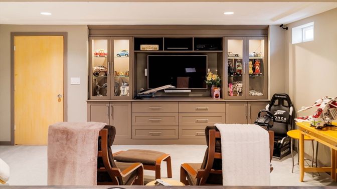 Home Office, Interior, Recessed Lighting