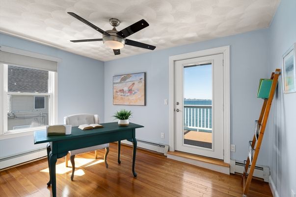 Home Office, Interior, Water, Wood Texture Flooring