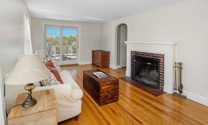 Fireplace, Interior, Living room, Wood Texture Flooring