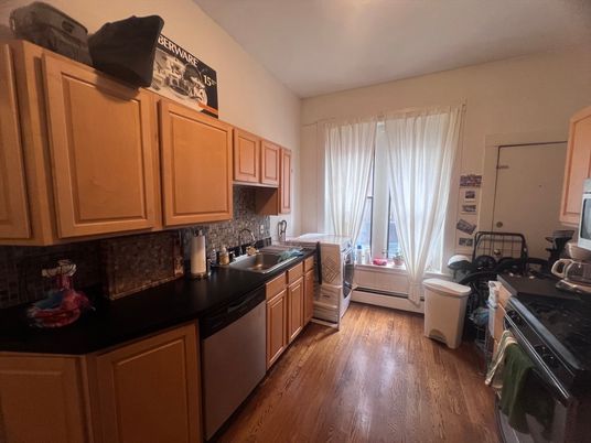 Interior, Kitchen, Wood Texture Flooring