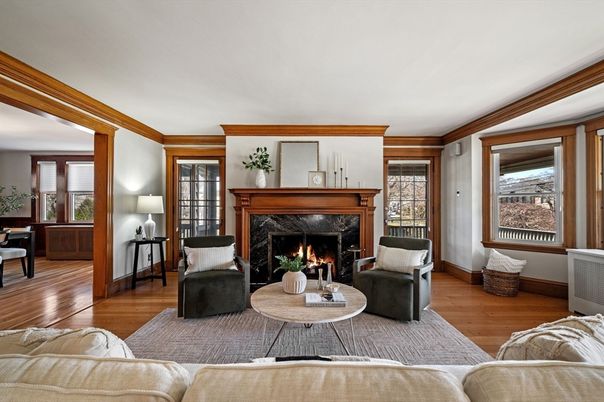 Fireplace, Interior, Living room, Wood Texture Flooring