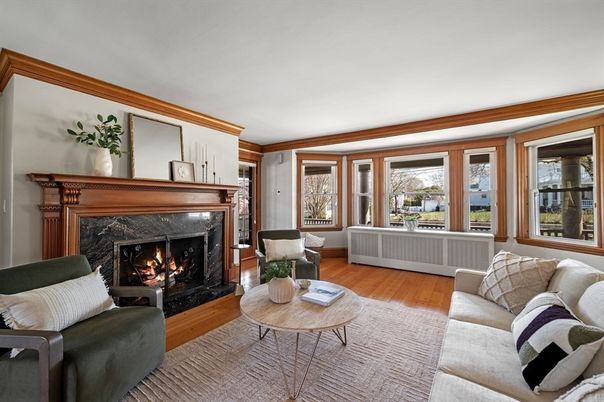 Fireplace, Interior, Living room, Wood Texture Flooring