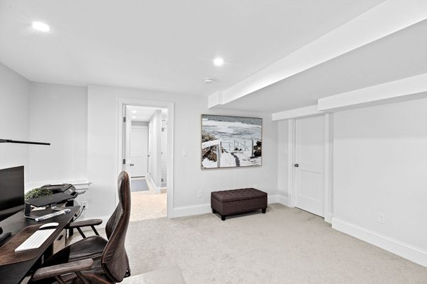 Home Office, Interior, Recessed Lighting