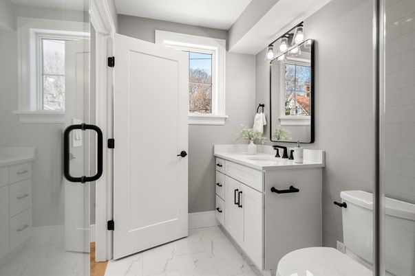 Bathroom, Dual Sink Vanities, Interior, Marble