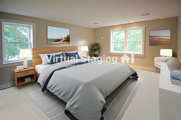 Bedroom, Interior, Recessed Lighting