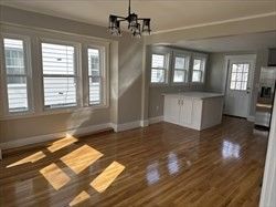 Chandelier, Empty room, Interior, Kitchen, Wood Texture Flooring