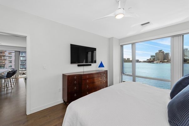 Bedroom, Interior, Water, Wood Texture Flooring