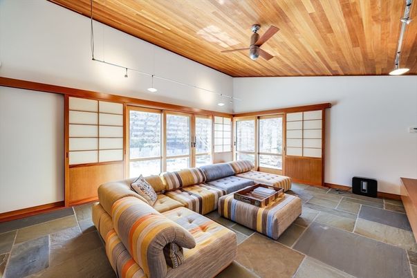 Interior, Living room, Wooden Ceilings