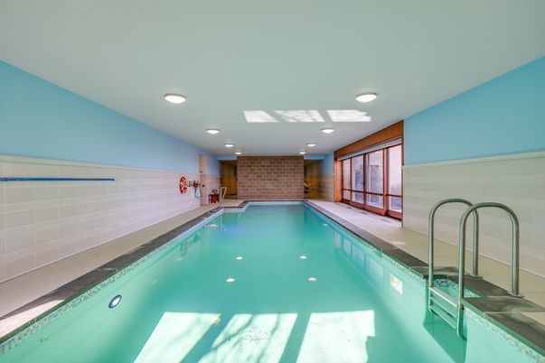 Interior, Pool, Recessed Lighting, Stone Walls