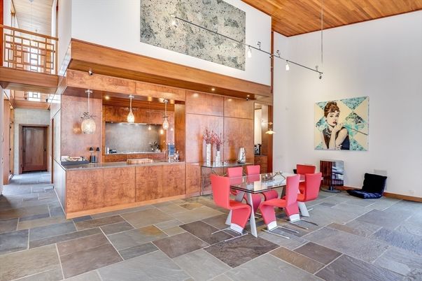 Dining room, Interior, Kitchen, Pendant Lights, Wooden Ceilings