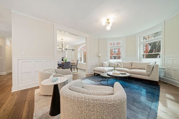 Dining room, Interior, Living room, Pendant Lights, Wood Texture Flooring