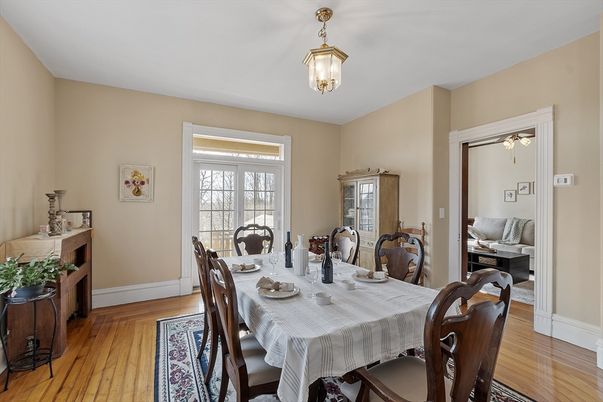 Dining room, Interior, Wood Texture Flooring