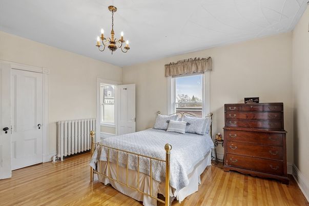Bedroom, Chandelier, Interior, Wood Texture Flooring