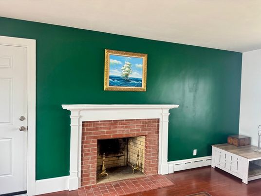 Fireplace, Interior, Wood Texture Flooring