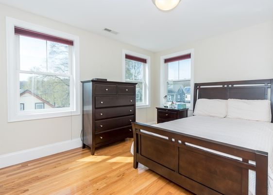 Bedroom, Interior, Wood Texture Flooring
