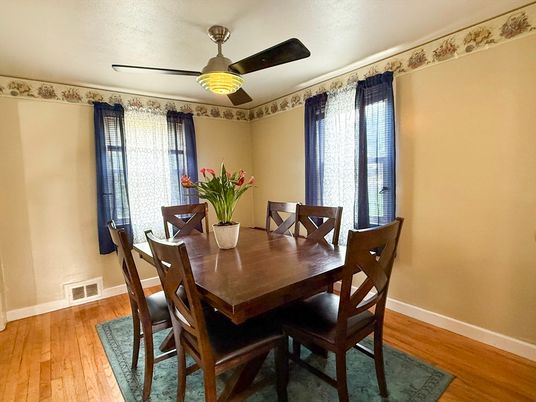 Dining room, Interior, Wood Texture Flooring