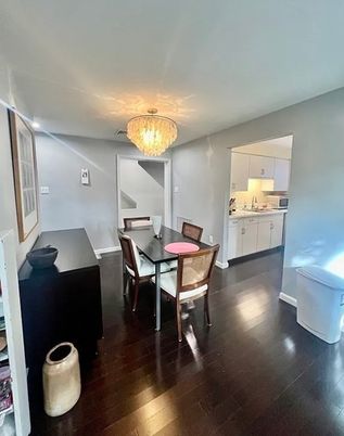 Chandelier, Dining room, Interior, Kitchen, Wood Texture Flooring
