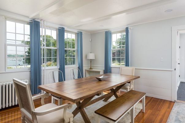 Dining room, Interior, Wood Texture Flooring