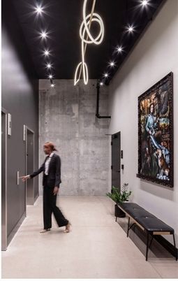 Interior, Pendant Lights, Stone Walls