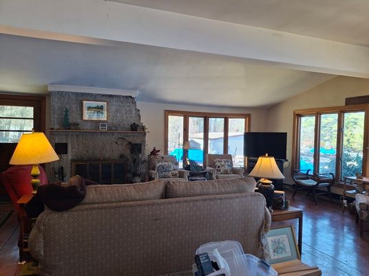 Fireplace, Interior, Living room, Wood Texture Flooring
