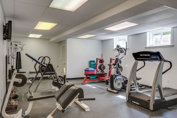 Fitness Equipment, Interior, Recessed Lighting