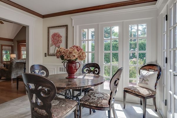 Dining room, Interior, Wood Texture Flooring