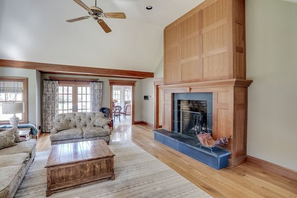 Fireplace, Interior, Living room, Wood Texture Flooring