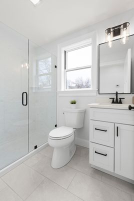 Bathroom, Glass Shower, Interior
