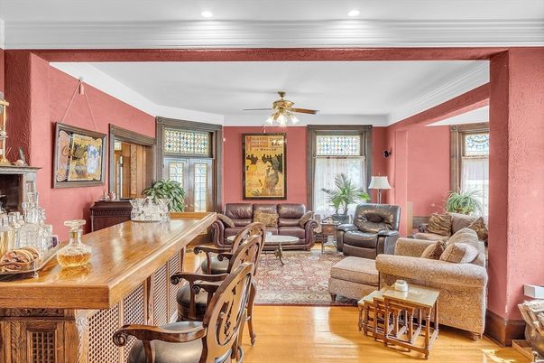 Home Office, Interior, Living room, Recessed Lighting, Wood Texture Flooring