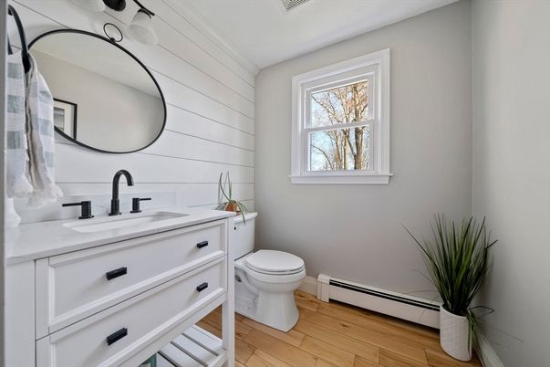 Bathroom, Interior, Wood Texture Flooring