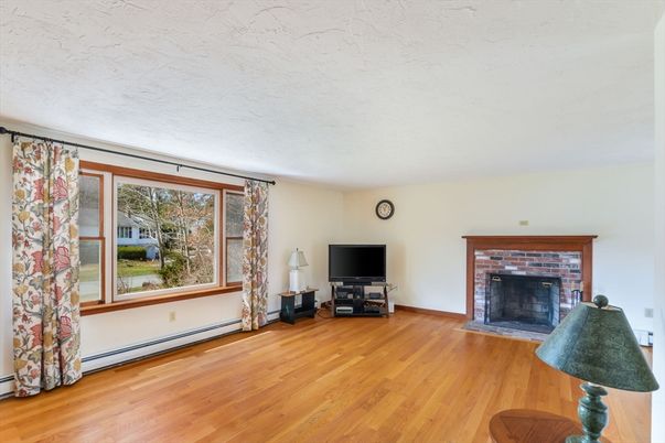 Fireplace, Interior, Wood Texture Flooring