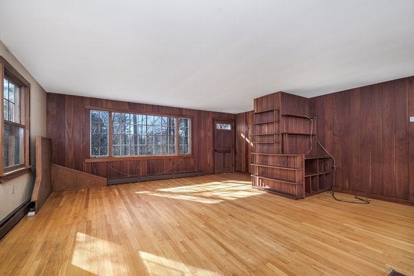 Empty room, Interior, Wood Texture Flooring, Wooden Walls