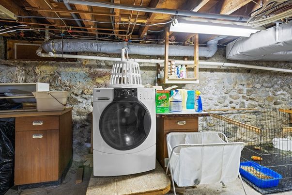Interior, Stone Walls, Utility Closets, Washer