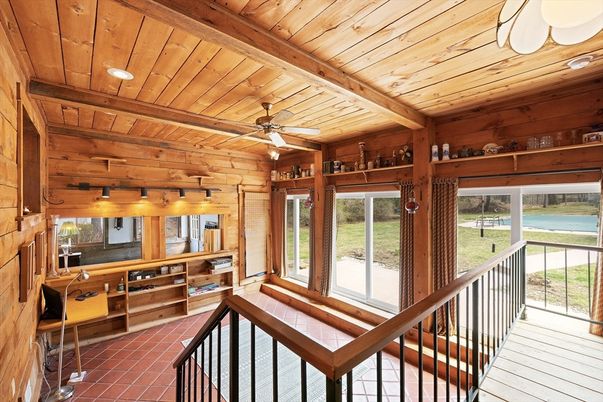 Interior, Recessed Lighting, Wooden Beams, Wooden Ceilings, Wooden Walls