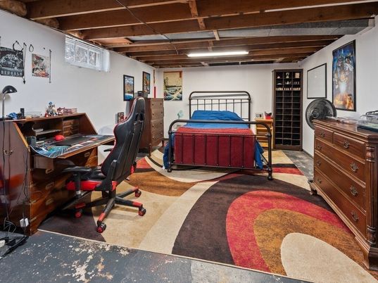 Bedroom, Home Office, Interior, Wooden Beams