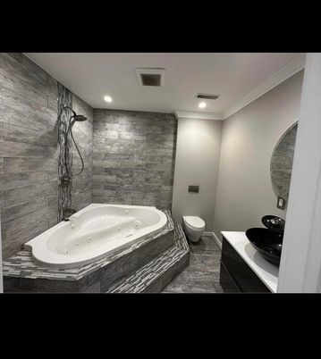 Bathroom, Interior, Recessed Lighting
