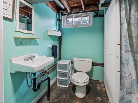 Bathroom, Interior, Wooden Beams, Wooden Ceilings