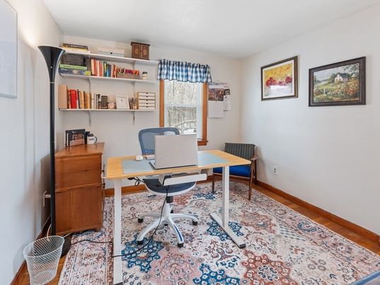Home Office, Interior, Wood Texture Flooring