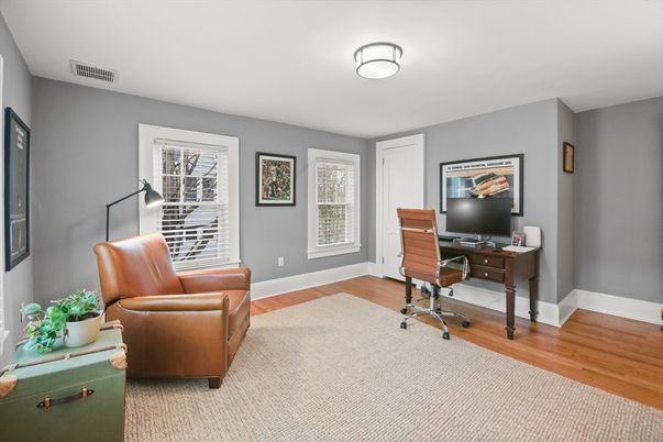 Home Office, Interior, Wood Texture Flooring
