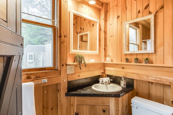 Bathroom, Interior, Wooden Walls