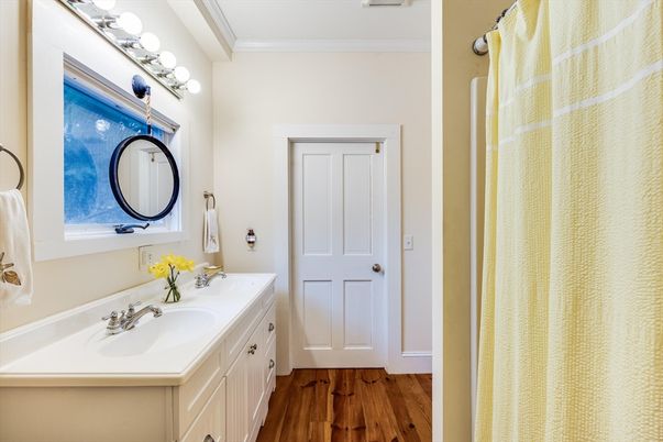 Bathroom, Interior, Wood Texture Flooring