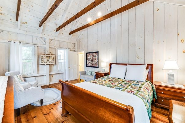 Bedroom, Interior, Wooden Beams, Wood Texture Flooring