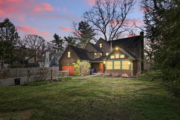 Attached, Backyard, Exterior, Facade, Tudor Revival