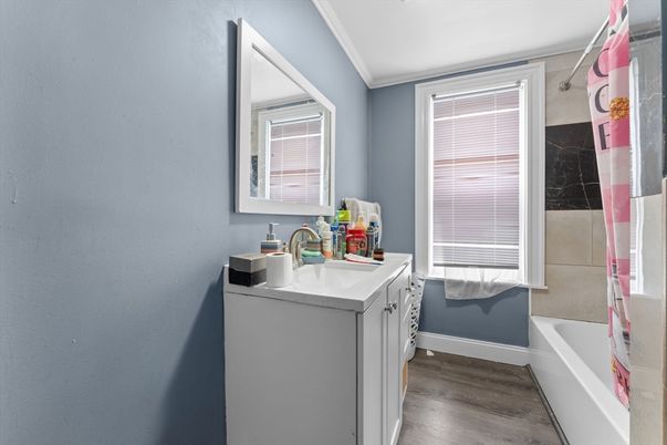 Bathroom, Interior, Wood Texture Flooring